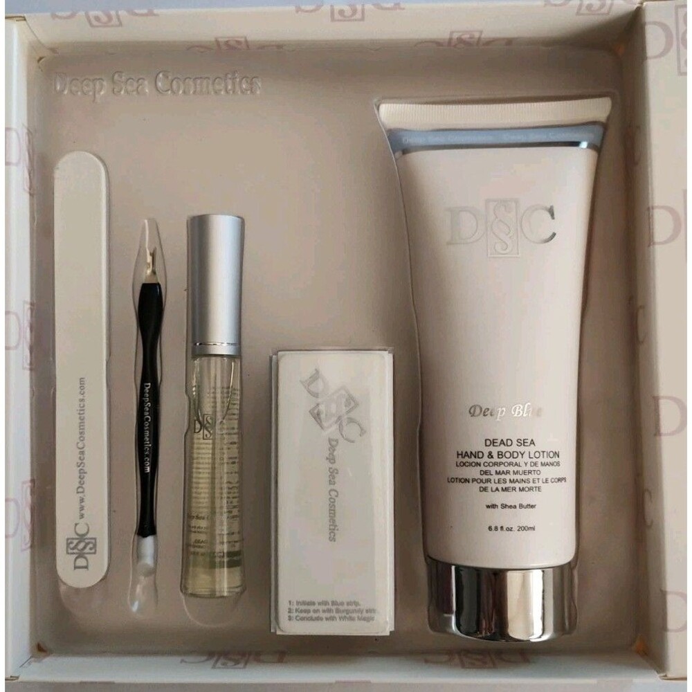 Deep Sea Cosmetics Platinum New Edition Nail Kit Treatment  Set New